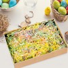 Gloreyan 1LB Easter Grass Crinkle Cut Paper Shred, Iridescent Easter