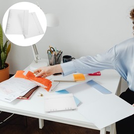 FOMIYES PP Frosted Translucent A5-6 Ring Binder Set of 2 Loose Leaf Compatible File Organizer Document Organizer Notebook Cover for Home, School, Office