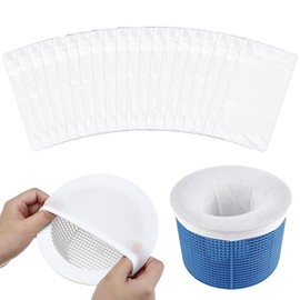Pack of 10 Pool Skimmer Socks, Filter Socks, Filter Socks, Pool Socks, Skimmer Nets for Fine Filtering, Filter Accessories, Skimmer Sock, Sock for Filter Basket, Skimmer Basket, Piscine, Reusable