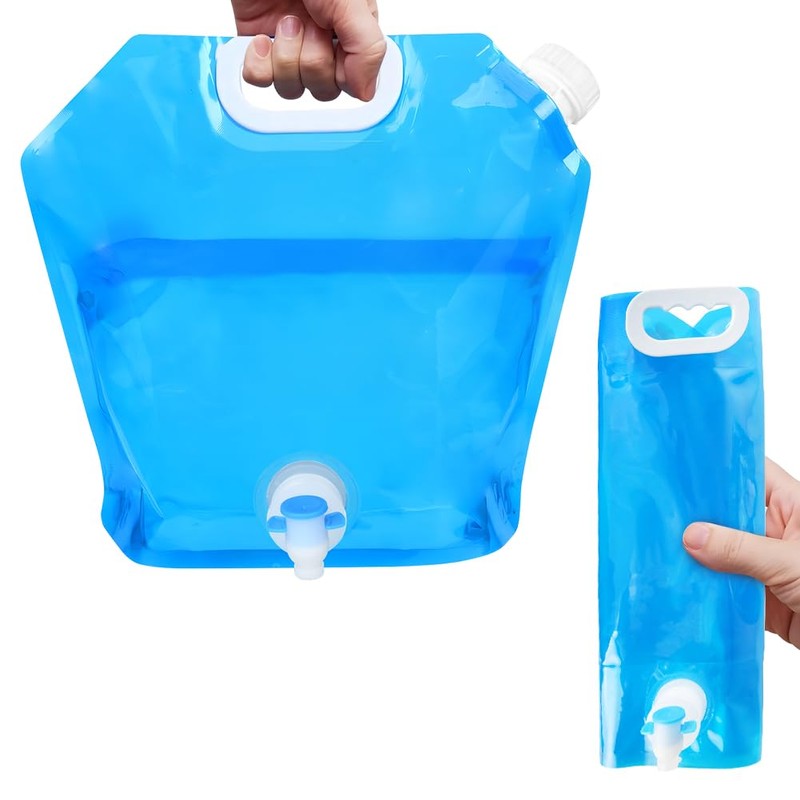 flintronic 10 L Foldable Water Canister (Blue)