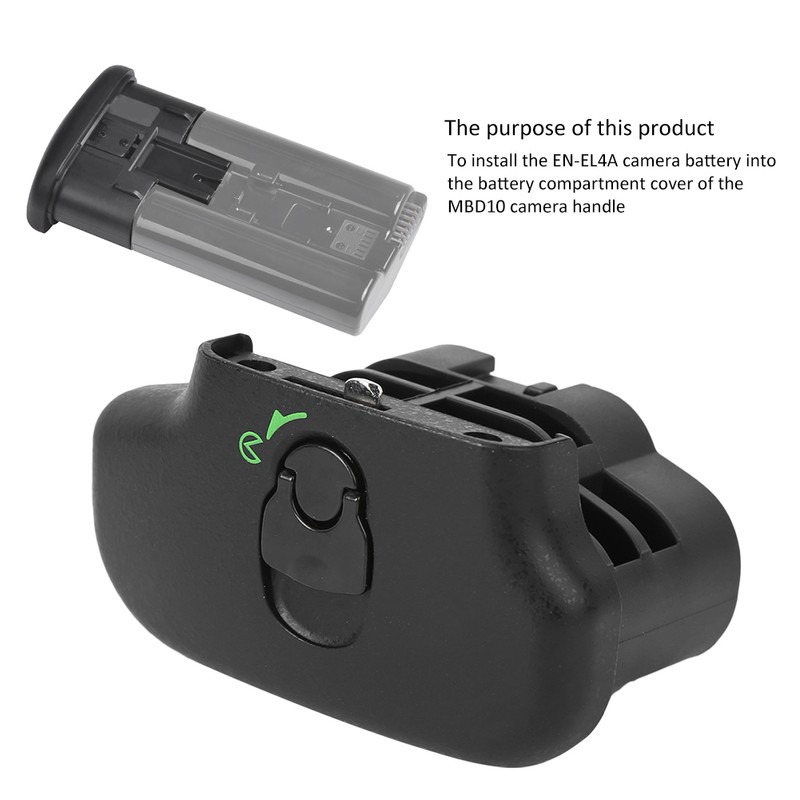 Black Plastic BL-3 Battery Chamber Cover EN EL4 Adapter for