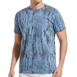 YININF Graphic Tees for Men - Hipster Hip-Hop Cool Novelty Design Streetwear T Shirts(PD500 Blue L)