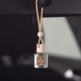 CANDECraftCo Car Air Hanging Fragrance Oil, Car Auto Freshener for Essential Oils, Scents Fragrance Aromatherapy Automobile Diffuser, Long Lasting (Teakwood + Mahogany)