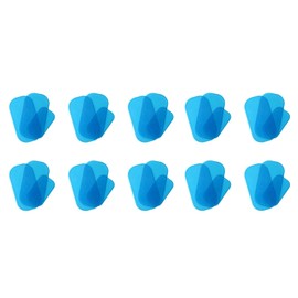 xelea 30Pcs Hip Trainer Gel Pads ABS Gel Pad Replacement for EMS Buttock Trainer ABS Replacement Gel Sheet