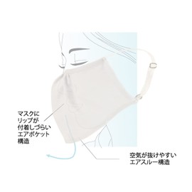 Sunayama Cool Breeze Mask, UV Protection, UPF 50+, Sweat Absorbent, Quick Drying, Cool Touch Function, white