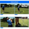 2 Pcs 3 Fold Golf Direction Indicator Stick Portable Correcter