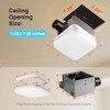 Consciot Bathroom Exhaust Fan with Light, 50 CFM, 1.0 Sone