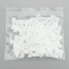 7Rainbows 50pcs Boutique 1.5" White Satin Ribbon Mini Bows for