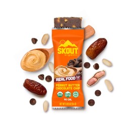 Skout Organic Chocolate Peanut Butter Kids Snack Bars (18 Pack) | Organic Kids Snack Bars | Plant-Based Nutrition, | Vegan | Gluten, Dairy, Grain & Soy Free