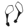 1 Pair Motorcycle Rear Mirror Adjustable Black Handlebar Side Mirror