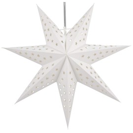 Guru-Shop Foldable Advent Luminous Paper Star, Cassiopeia Christmas Star, Window Decoration Star , 7 Tips