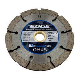 4.5" Diamond Sandwich Style-Tuck Point Blade for Mortar Joint Removal, Dual Layered 1/4" Segment Width, 7/8"-5/8" Arbor