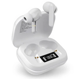 Denver Wireless Bluetooth Headphones - In-Ear Headphones with Charging Case and Touch Control - Wireless Headphones with LED Display - Bluetooth Earbuds for Music and Calls