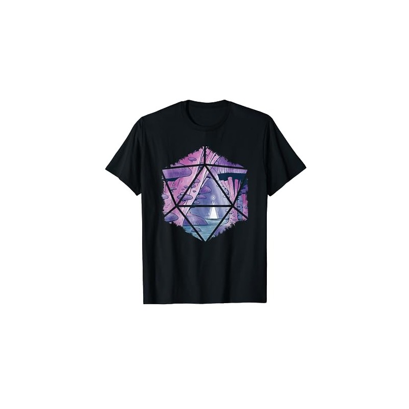 RPG Games Board Games Dice Pen and Paper T-Shirt, black