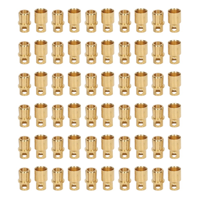 30 Sets Connector Plug 8.0 Gold Plated Brass High Accuracy