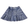 Flofallzique Girls Denim Skirt Pleated Toddler Jean Skorts Skirts with