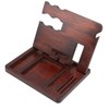 Wood Phone Docking Station Clear Texture Docking Station Organizer with