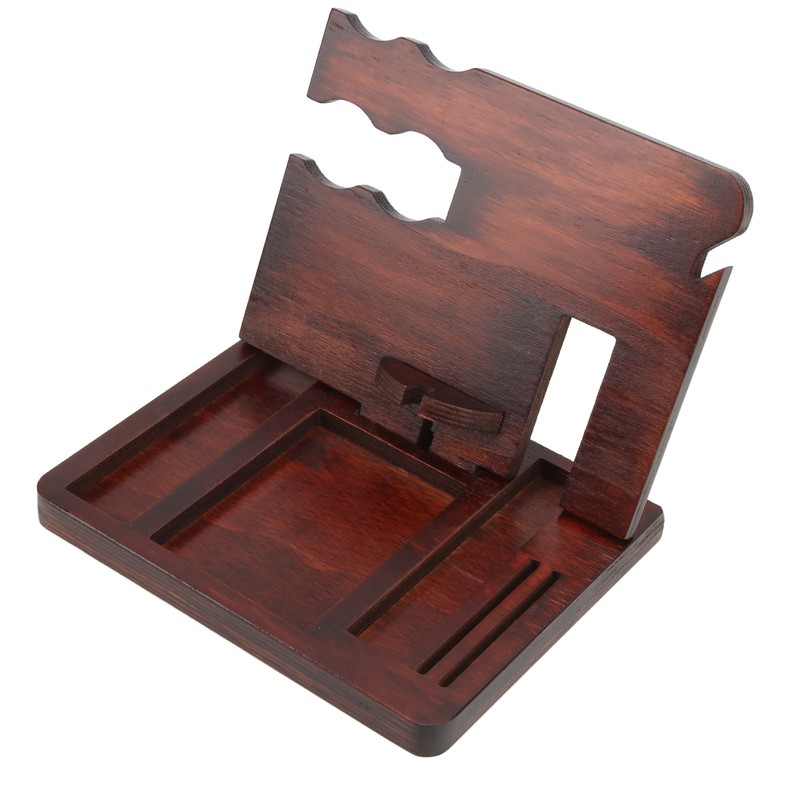 Wood Phone Docking Station Clear Texture Docking Station Organizer with