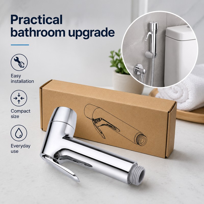 Handheld Bidet Sprayer for Bathroom Hygiene – ABS Toilet Spray