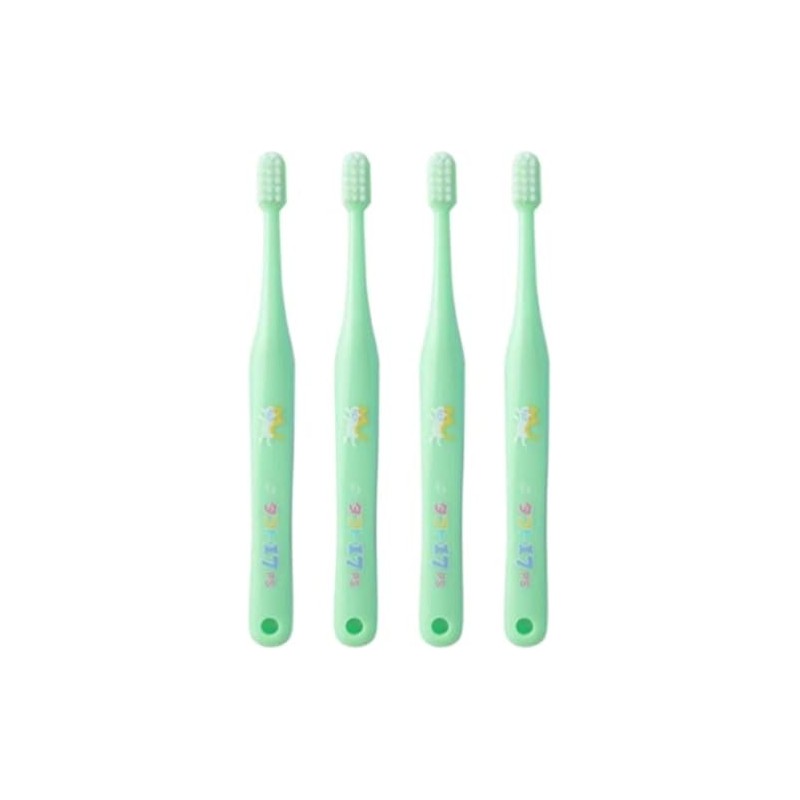 【子どもがはじめて使う歯ブラシ】オーラルケア [25本]タフト17 PS(プレミアムソフト)グリーン