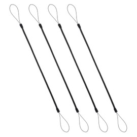 Mabor 4Pcs Pen Leash, Stylus Pen Tether, Plastic Elastic Tether Lanyard for Touch Pens Retractable Anti-Lose Tablet Pens Leash for Clipboard Coil Lanyard 11.4 Inches