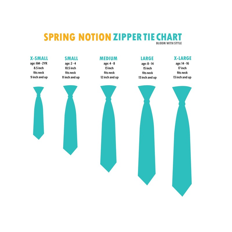 Spring Notion Corbata con cremallera tejida preatada para niño, Rayas