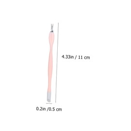 Baluue 30pcs Nail Art Tool Dual- Dead Skin Remover Fork Ergonomic Manicure Pedicure Kit for Gentle Cuticle Care Handle Random Colors