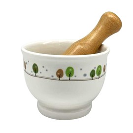 PARTY CRAFTZ Ceramic Mortar Grinder and Pestle for Spices, Seasonings, Pastes, Pestos and Guacamole Korea