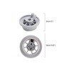 Wmzjnljy 8pcs 165314 Dishwasher Wheels Lower Rack for(M17-8)