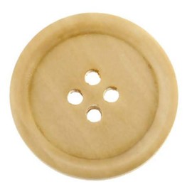 Handarbeit-Lieblingsladen 10 Elegant Wooden Buttons 30 mm Round Natural 4-Hole Round Button Buttons Wooden Button for Sewing Crafts Sewing Scrapbooking Jacket Buttons Blouse Buttons Craft Buttons