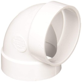 Airvac VM104/5506 FT018 90-Degree Short Elbow PVC Fitting, White