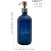 Cornucopia 16oz Hands Dishes Pump Bottles (Blue, Set of 2);