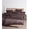 Janine Mako Satin Bed Linen, Plain Colours, 40 cm x