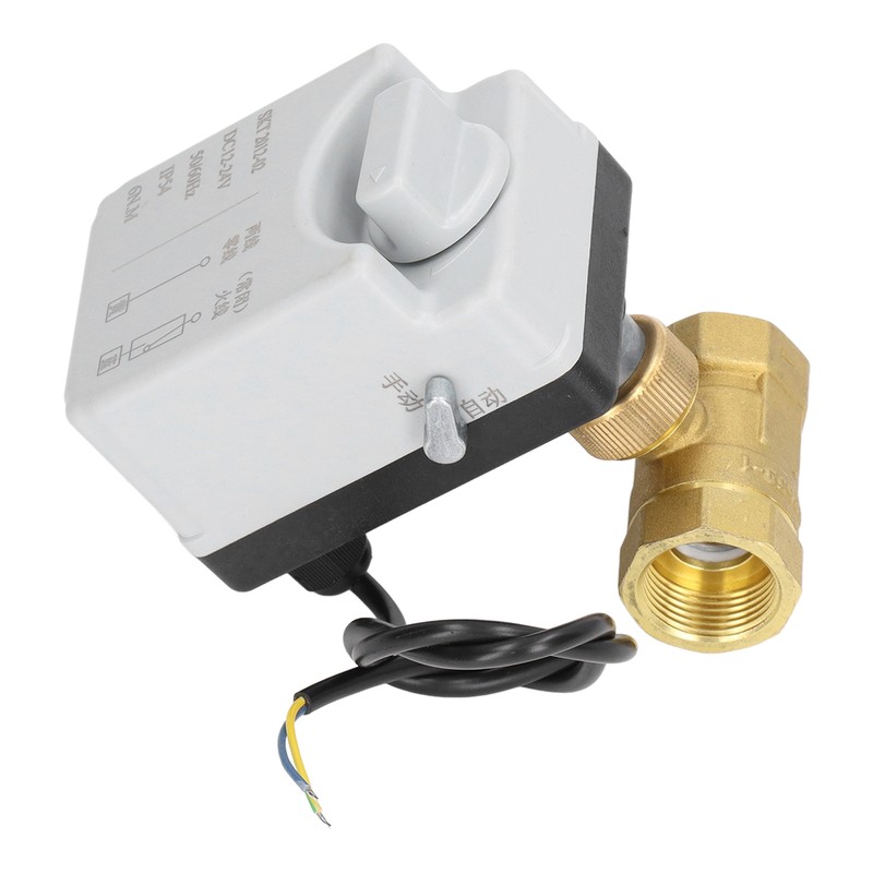 Motorized Ball Valve Electrical 2 Way Normally Closed Manual Automatic