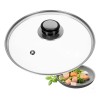 TH2010 Tapa Cristal Templado Sarten Cazuela Olla Salida Vapor 34cm