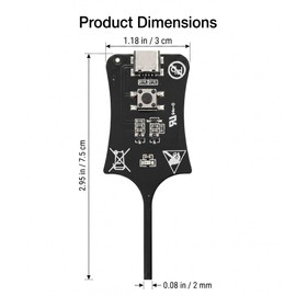 Type-C Inductance Tester Motherboard Coil Tester, in-Circuit Electromagnetic Inductance Tool High Precision Electromagnetic Induction, Electronic Circuit Board Tester for PCB Repair (1P)