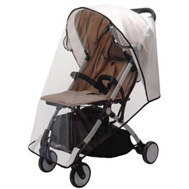 bemece Baby Stroller Rain Cover, Stroller Accessory - Durable Protect from Dust and Snow with Breathable Ventilation Mesh Clear Visibility & Waterproof Windproof Travel Weather Shield Thick