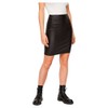 PIECES Women's PCPARO HW Coated Skirt/Noos BC 17092820, black
