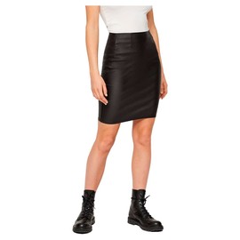 PIECES Women's PCPARO HW Coated Skirt/Noos BC 17092820, black