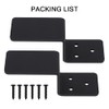 VANROUG 2x4 Door Barricade Brackets Z-Shape Black Security Door Lock