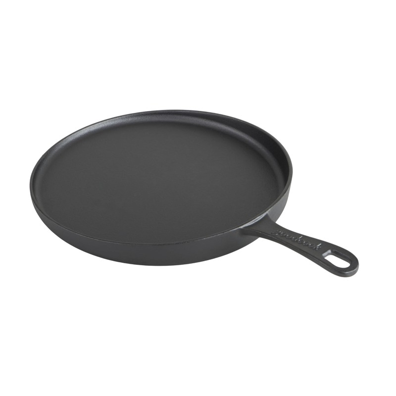 GoodCook Pre-Seasoned Cast Iron Pizza Pan, 10.5 Inch, Black