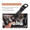 Powswopx RV Water Heater Drain Plug Kit Include Wrench &