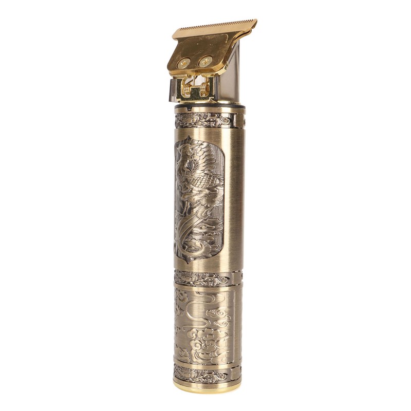 Electric Hair Cutter Engraved Dragon Patterned Haircut Clipper Machine Compact