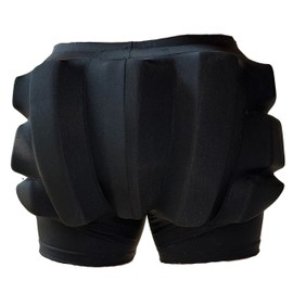 CRS Cross Extra Thick Padded Figure Skating Shorts. Double Thickness Crash Pads for Roller, Inline and Ice Skating. Impact Protection for Butt, HIPS, and Tailbone (1.5 inch, Ladies Small, Black)