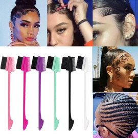 Unbranded Edge Control Brush Three Sided Comb Smooth Natural Look Polish Hair Comb Tool