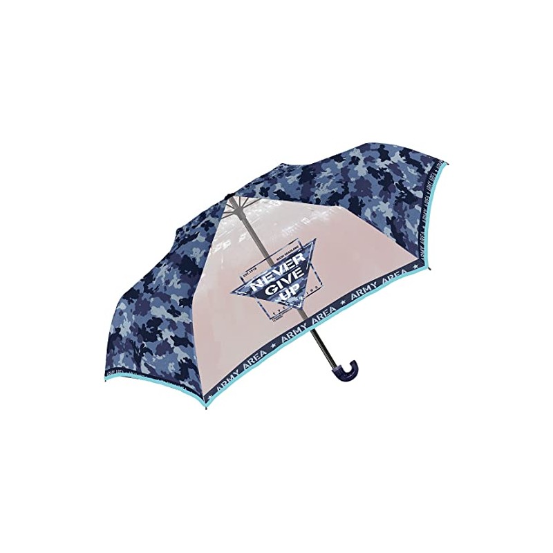 Nakatani Kid's Folding Umbrella, Grunge Camouflage, Navy Camouflage [522-033], Hand