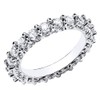 925 Sterling Silver 2.00CT simulated Diamond Full Eternity Band Ring