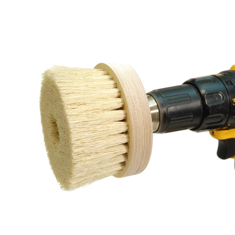 Burnish and Buff Drill Brush - by Rogue River Tools.