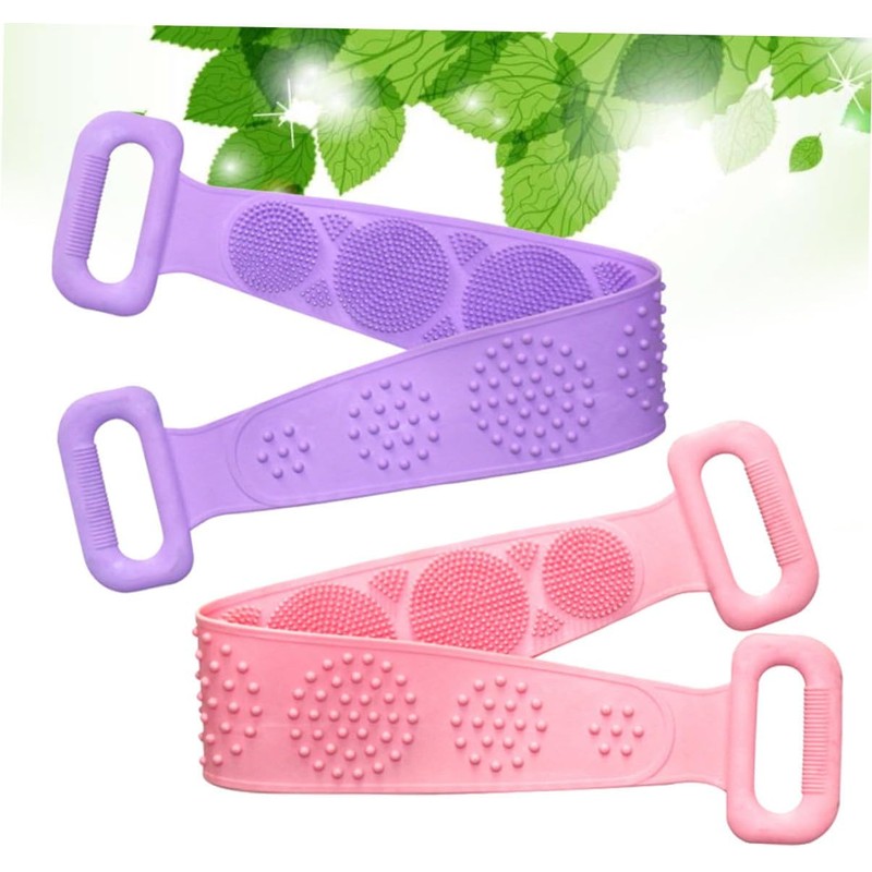 Toalla Exfoliante de Silicona para Ducha BEBEMOKO 2150V8T237 (2 Piezas)