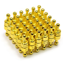 CMS Magnetics - (180-Pack Small NeoPin Gold) Strong Neodymium Magnetic Push Pin for Dry Erase Whiteboards, Bulletins, Calendars, Refrigerator, Office, Kitchen, School, Classroom